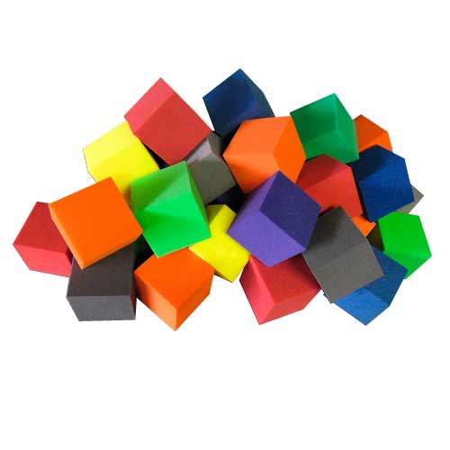 Fire Retardant Square Foam Cubes - Springboards And More